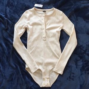 Jcrew Henley Bodysuit XS